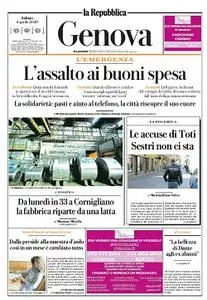 la Repubblica Genova - 4 Aprile 2020