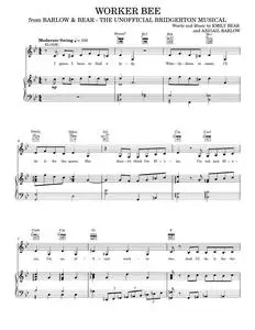 Worker Bee (from The Unofficial Bridgerton Musical) - Barlow & Bear (Piano-Vocal-Guitar)