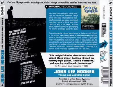 John Lee Hooker - The Country Blues Of John Lee Hooker (1959) {Remastered & Expanded rel 2015}