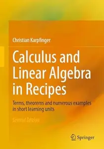 Calculus and Linear Algebra in Recipes (2nd Edition)