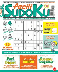 Facili Sudoku N.63 - Agosto 2025