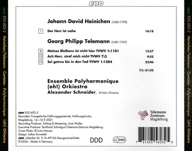 Alexander Schneider, Ensemble Polyharmonique, {oh!} Orkiestra - Telemann, Heinichen: Early Cantatas (2024)
