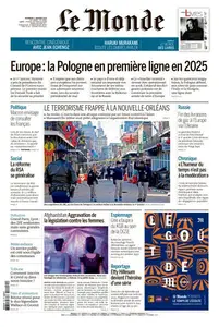 Le Monde du Vendredi 3 Janvier 2025