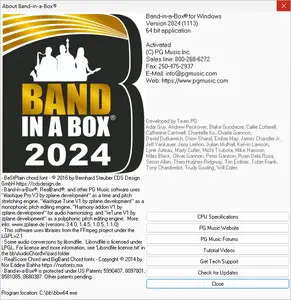 PG Music Band-in-a-Box 2024 Build 1113