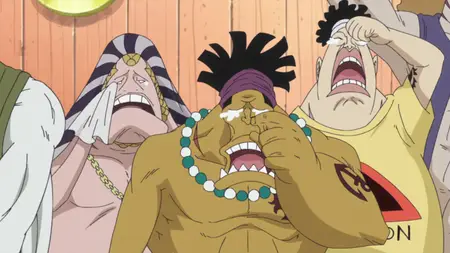 One Piece (1999 S15E27 The Heros Last Moments! The Impact of Tigers Truth Koten Gars
