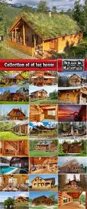 Collection of of log house