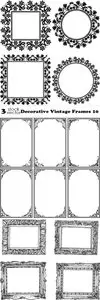 Vectors - Decorative Vintage Frames 10