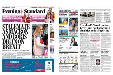 London Evening Standard – July 26, 2019