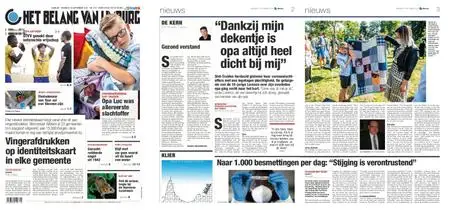 Het Belang van Limburg – 14. september 2020