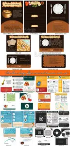 Brochure design, flyer cover and business card set 7  