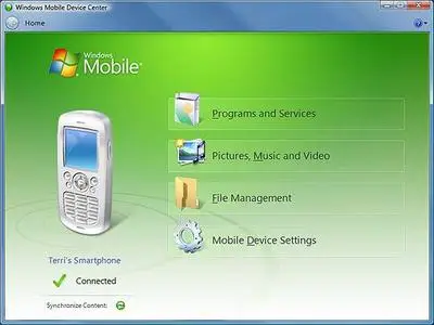 Windows Mobile Device Center 6 for Windows Vista