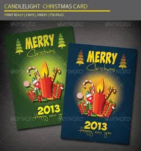 GraphicRiver Candlelight Christmas Card