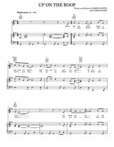 Up On The Roof - Carole King, James Taylor, The Drifters (Piano-Vocal-Guitar)