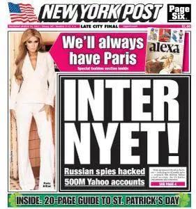 New York Post - March 16, 2017