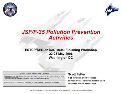 JSF/F-35 Pollution Prevention Activities