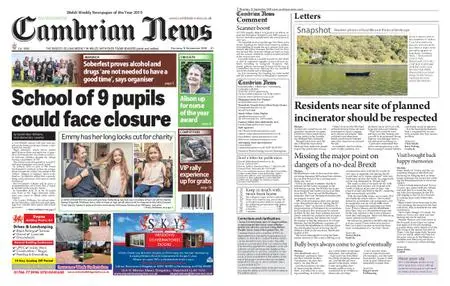 Cambrian News Arfon & Dwyfor – 13 September 2019