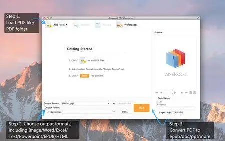 Aiseesoft PDF Converter 3.3.19 Multilingual MacOSX