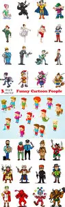 Vectors - Funny Cartoon People