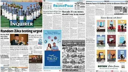 Philippine Daily Inquirer – March 08, 2016