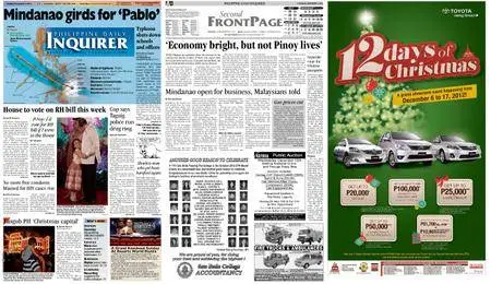 Philippine Daily Inquirer – December 04, 2012