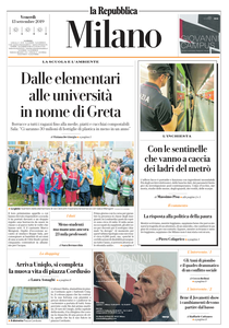 la Repubblica Milano – 13 Settembre 2019