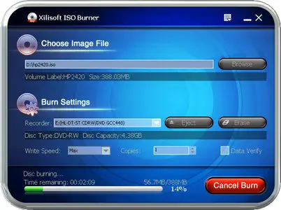 Xilisoft ISO Burner v1.0.52.1226