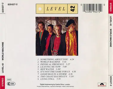 Level 42 - World Machine (1985) [Non-Remastered]