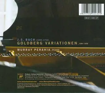 J.S. Bach - Murray Perahia - Goldberg Variationen (2000, Sony Classical # SK 892432)