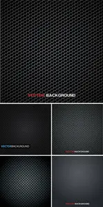 Black Grid Backgrounds Vector