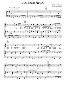 Jug Band Music - John Sebastian, Lovin' Spoonful (Piano-Vocal-Guitar)