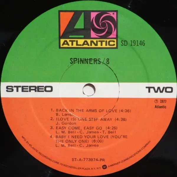Spinners - 8 (1977) {Atlantic SD 19146}
