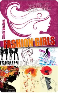 Fashion girls 6  - Stock Vectors