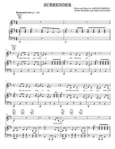 Surrender - Ashlee Simpson, Kara DioGuardi (Piano-Vocal-Guitar)
