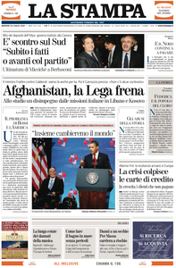 La Stampa 28 Luglio 2009
