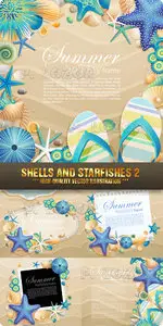 Stock Vector - Shells and Starfishes 2