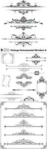 Vectors - Vintage Ornamental Dividers 8