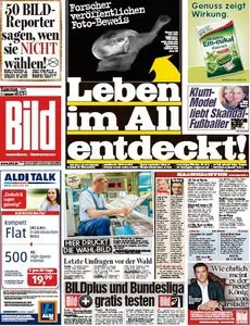 Bild (+ Sonderausgabe zur Bundestagswahl 2013) vom Samstag, 21. September 2013