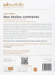 John Green, "Nos étoiles contraires", Livre audio 1 CD MP3