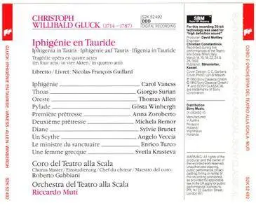 Coro and Orchestra del Teatro alla Scala, Riccardo Muti - Gluck: Iphigénie en Tauride (1993)