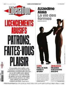 Libération du Lundi 20 Novembre 2017