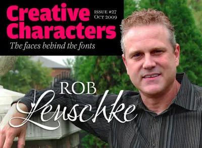 Famous Font Designer Rob Leuschke's 82 Script Fonts