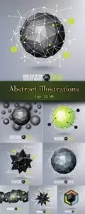 Abstract illustrations with 3D sphere