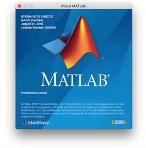 MathWorks MATLAB R2019b v9.7.0.1190202 macOS