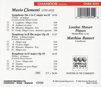 Matthias Bamert, London Mozart Players - Muzio Clementi: Symphonies (1993)