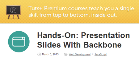 Hands-On: Presentation Slides With Backbone