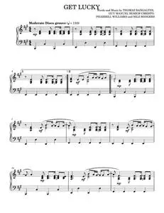 Get Lucky - Daft Punk Featuring Pharrell Williams, Pharrell Williams, Various (Piano Solo)