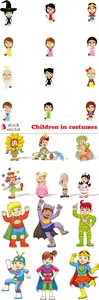 Vectors - Children in costumes
