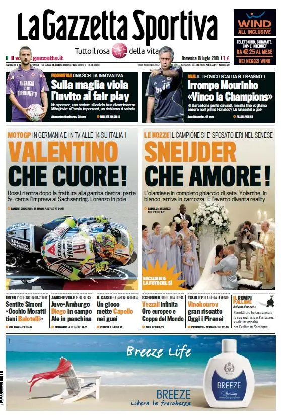 La Gazzetta dello Sport (18-07-10)
