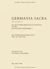 Akademie der Wissenschaften zu Göttingen, : Germania Sacra. Dritte Folge