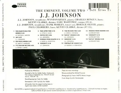 J.J. Johnson – The Eminent Jay Jay Johnson, Volume 2 (1955) [Remastered 2001]